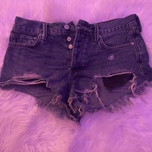 Loving Good Vibrations Free People Jean Shorts Blue Size 25. Loved, too small :(